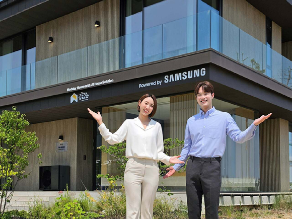 삼성전자가 공간제작소와 협업한 '삼성 AI 모듈러 홈' 솔루션 쇼룸. [사진=삼성전자]