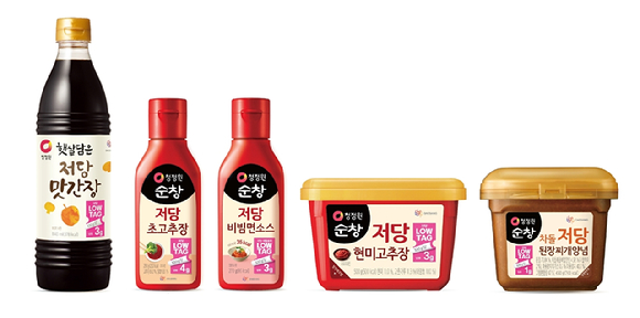 저당·저칼로리 신제품 5종. [사진=대상 제공]