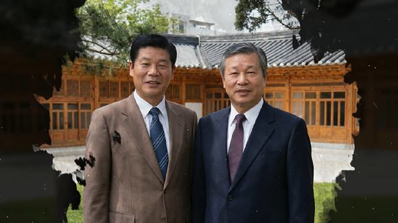 SK그룹 창립 73주년을 맞아 제작된 영상에서 인공지능(AI)으로 재현된 최종현 선대회장이 SK 구성원들에게 메시지를 전하고 있다. [사진=SK]