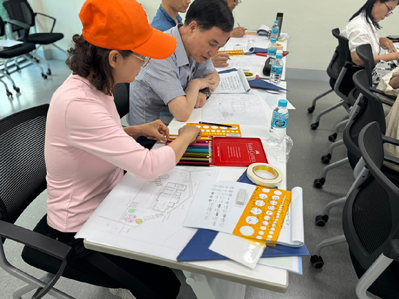 정원설계 실습 교육 [사진=한국수목원정원관리원]