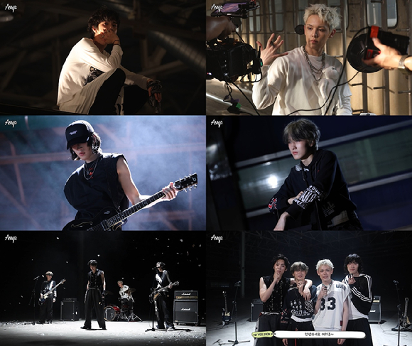 에이엠피, &apos;I Did It&apos; MV 비하인드 공개⋯시크 록스타 면모