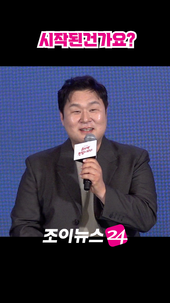 배우 윤경호가 지난 6일 오후 서울 광진구 풀만 앰배서더 서울 이스트폴에서 열린 티빙 오리지널 '취사병 전설이 되다' 제작발표회에 참석해 소감을 말하고 있다. [사진=문수지 기자]