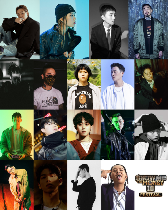'쇼미더머니10 페스티벌' 라인업 [사진=Mnet]