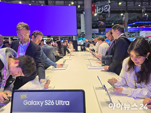 삼성전자 MWC 2026 전시관 모습. [사진=안세준 기자]