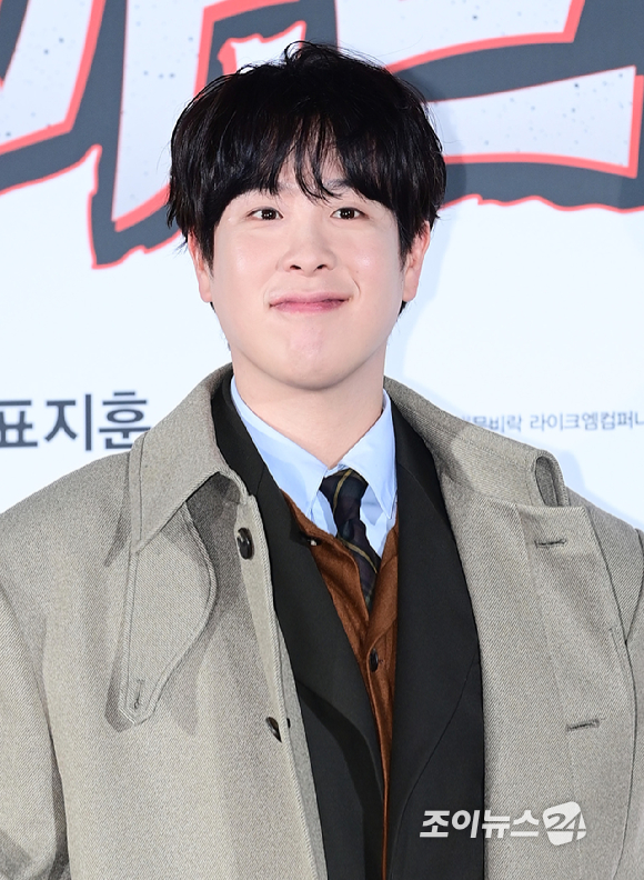 배우 표지훈(피오)이 11일 오전 서울 광진구 자양동 롯데시네마 건대입구점에서 열린 영화 '하트맨'(감독 최원섭) 제작보고회에 참석하고 있다. [사진=정소희 기자]