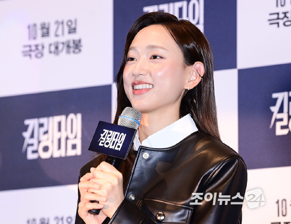 배우 류혜영이 13일 오후 서울 CGV 용산아이파크몰에서 열린 영화 '킬링타임'(감독 장준엽) 언론시사회에 참석하고 있다. [사진=정소희 기자]