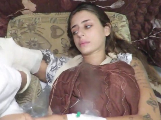 하마스가 텔레그렘을 통해 공개한 미아 심의 영상 [사진=하마스 미디어 캡쳐]