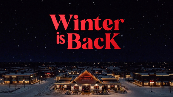 아웃백, 'Winter is back, OUTBACK' 겨울 캠페인 영상. [사진=다이닝브랜즈그룹]