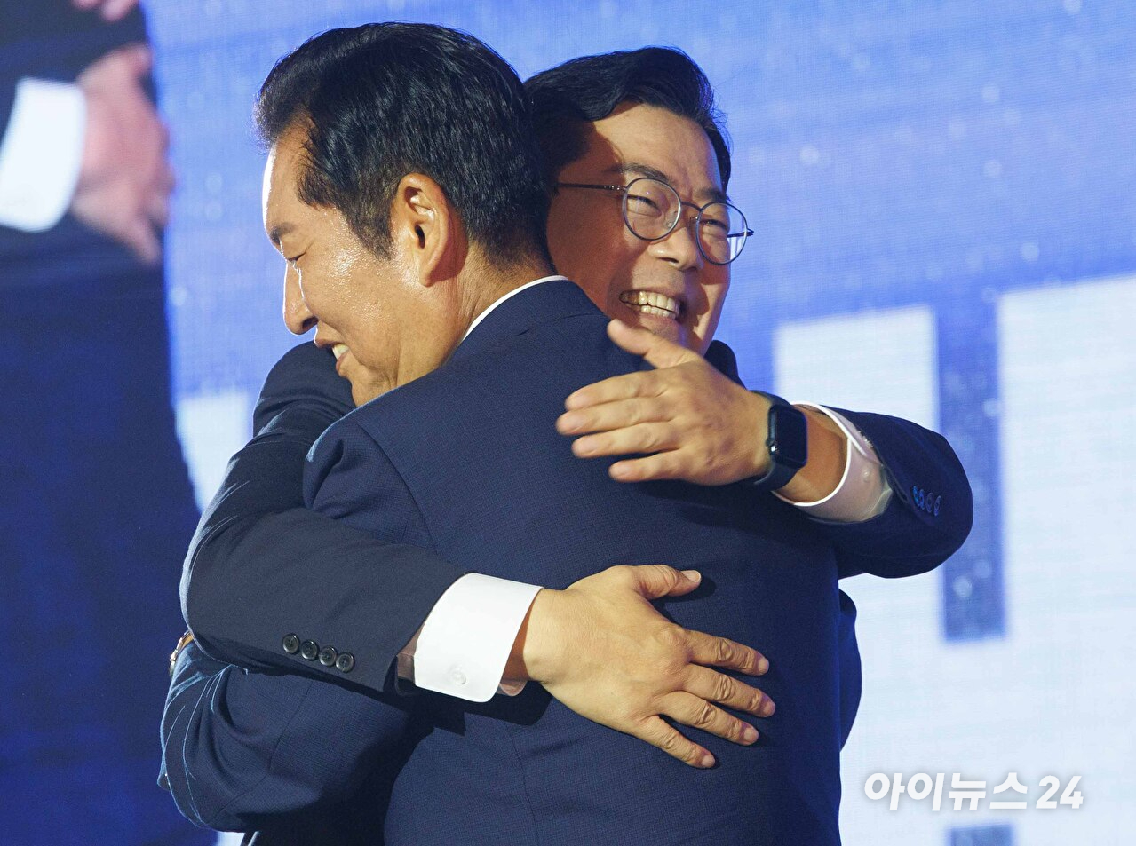 정청래 더불어민주당 신임 대표가 2일 경기 고양시 킨텍스에서 열린 제2차 임시전국당원대회에서 수락 연설을 하고 있다. [사진=곽영래 기자]