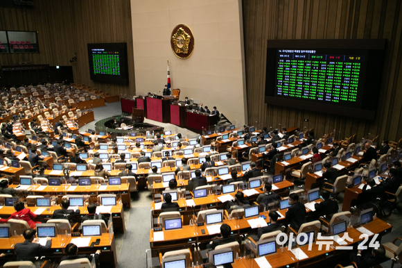 11일 오후 서울 여의도 국회 본회의에서 국가균형발전 특별법 일부개정법률안이 처리되고 있다. [사진=김성진 기자]