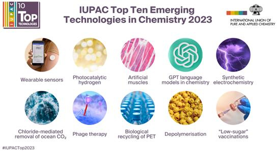 국제 순수·응용 화학 연합(IUPAC, International Union of Pure and Applied Chemistry)이 '2023년 화학 분야 10대 유망 기술을 선정했다. [사진=KAIST ]