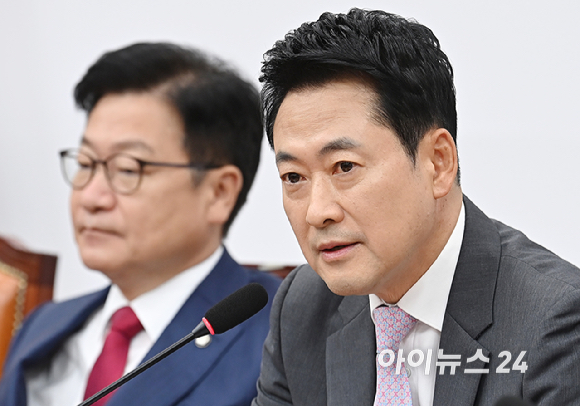 장동혁 국민의힘 당대표가 17일 서울 여의도 국회에서 열린 최고위원회의에서 발언하고 있다. [사진=곽영래 기자]