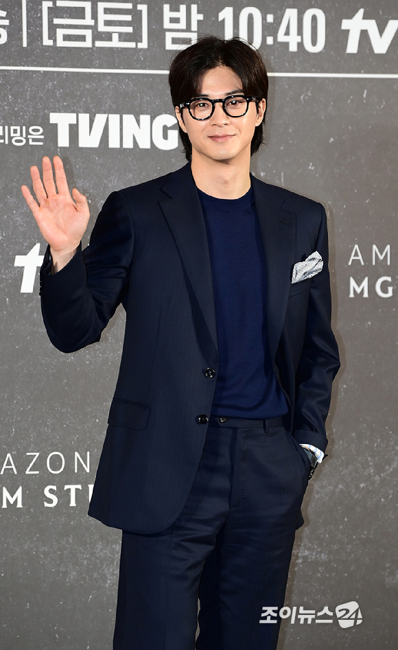 배우 김지훈이 21일 오전 서울 용산구 CGV아이파크몰점에서 열린 아마존 프라임 비디오 시리즈 '버터플라이(Butterfly)' 제작발표회에 참석하고 있다. [사진=정소희 기자]