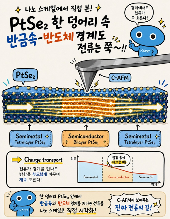 국내 연구팀이 반도체 속 &lsquo;전기 병목현상&rsquo;을 해결했다. [사진=KAIST]