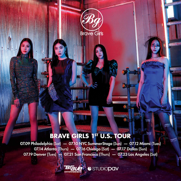 브레이브걸스가 올 여름 미국 투어 'BRAVE GIRLS 1st U.S. TOUR'를 개최한다. [사진=브레이브엔터테인먼트]