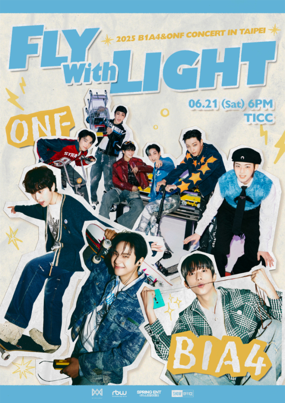 B1A4&온앤오프 타이베이 합동 콘서트 포스터 [사진=WM엔터테인먼트]