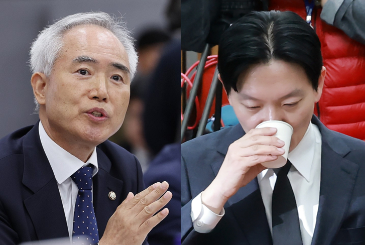 양부남 더불어민주당 의원(왼쪽), 박상용 인천지검 부부장 검사 [사진=연합뉴스]