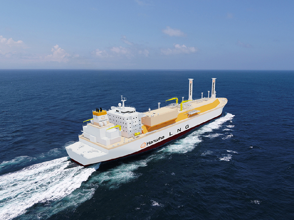 Greenship(그린십)사양 LNG운반선 [사진=한화오션]