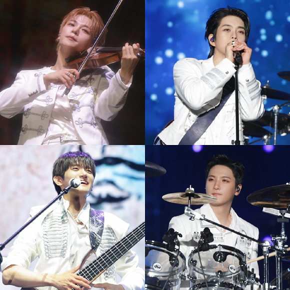 루시가 서울 송파구 KSPO DOME에서 단독 콘서트 '2026 LUCY 9TH CONCERT 'ISLAND'를 열고 무대를 선보이고 있다. [사진=미스틱스토리]