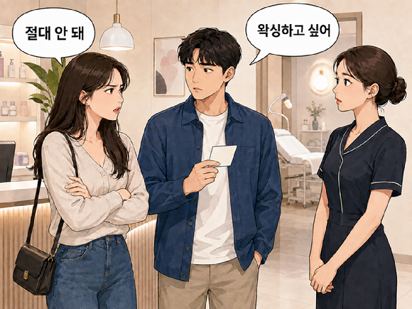 남자친구가 여성 왁싱사에게 왁싱을 받겠다고 해 고민이라는 20대 여성의 사연이 알려졌다. 그림은 챗GPT가 생성한 인공지능(AI) 이미지. [사진=챗GPT]