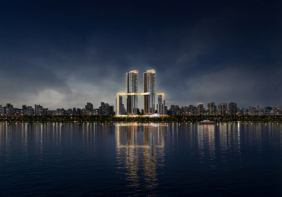 삼성물산 건설부문이 신반포19&middot;25차에 제안한 '래미안 일루체라' 투시도. [사진=삼성물산 건설부문]