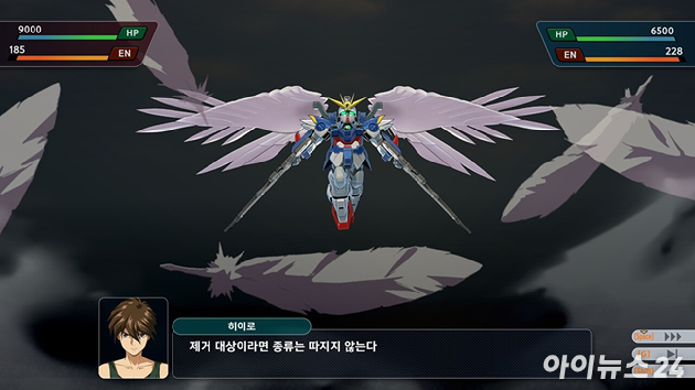 슈퍼로봇대전 Y 게임 화면. [사진=박정민 기자]