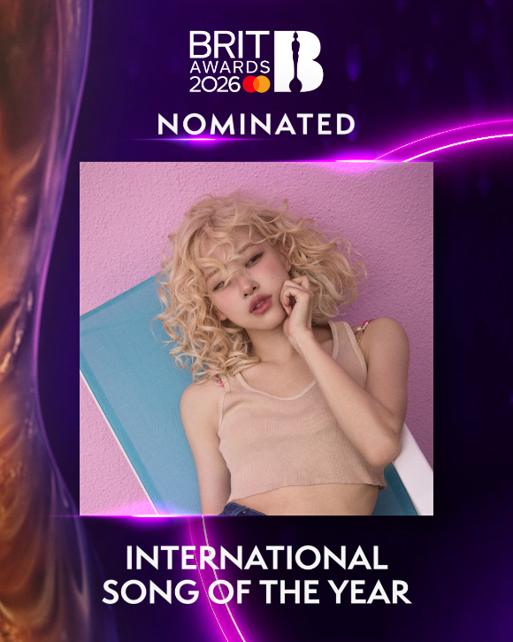 로제 'APT.'(아파트) 제46회 브릿 어워드 노미네이트 관련 이미지 [사진=더블랙레이블]