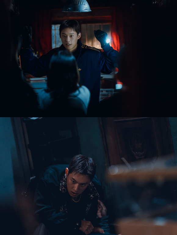 배우 김성철이 27일 서울 영등포구 여의도동 콘래드 서울 호텔에서 열린 디즈니+ 오리지널 시리즈 '골드랜드' 제작발표회에 참석하고 있다. [사진=정소희 기자]
