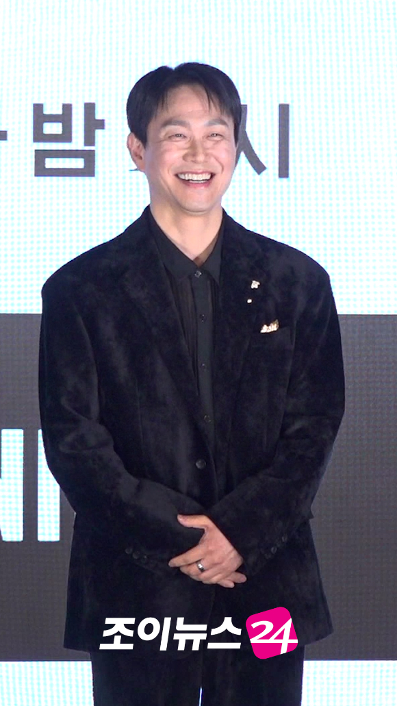 배우 오정세가 지난 10일 오후 서울 구로구 더세인트에서 열린 ENA 월화드라마 '클라이맥스' 제작발표회에서 참석해 포즈를 취하고 있다. [사진=문수지 기자]