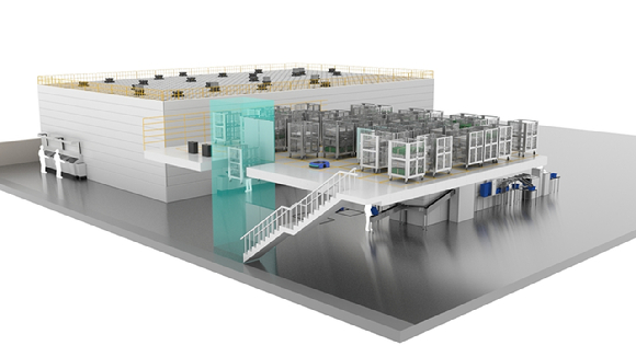 양산부산대학교병원 스마트 물류센터 조감도 [사진=CJ올리브네트웍스]