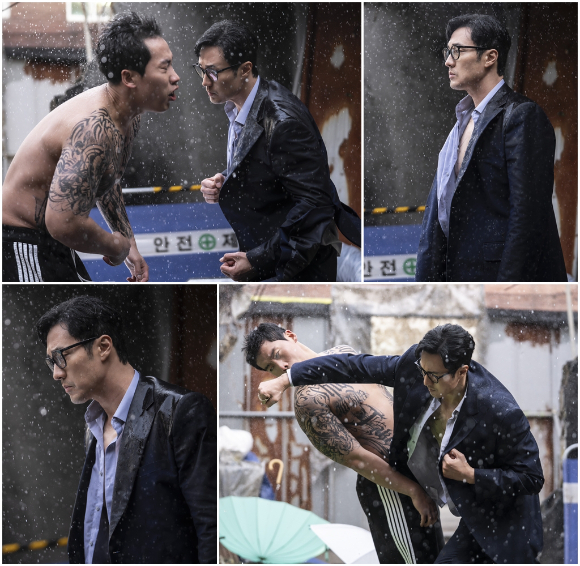 [오늘첫방] '김부장' 소지섭, 역대급 흑화…빗줄기 속 강렬한 펀치