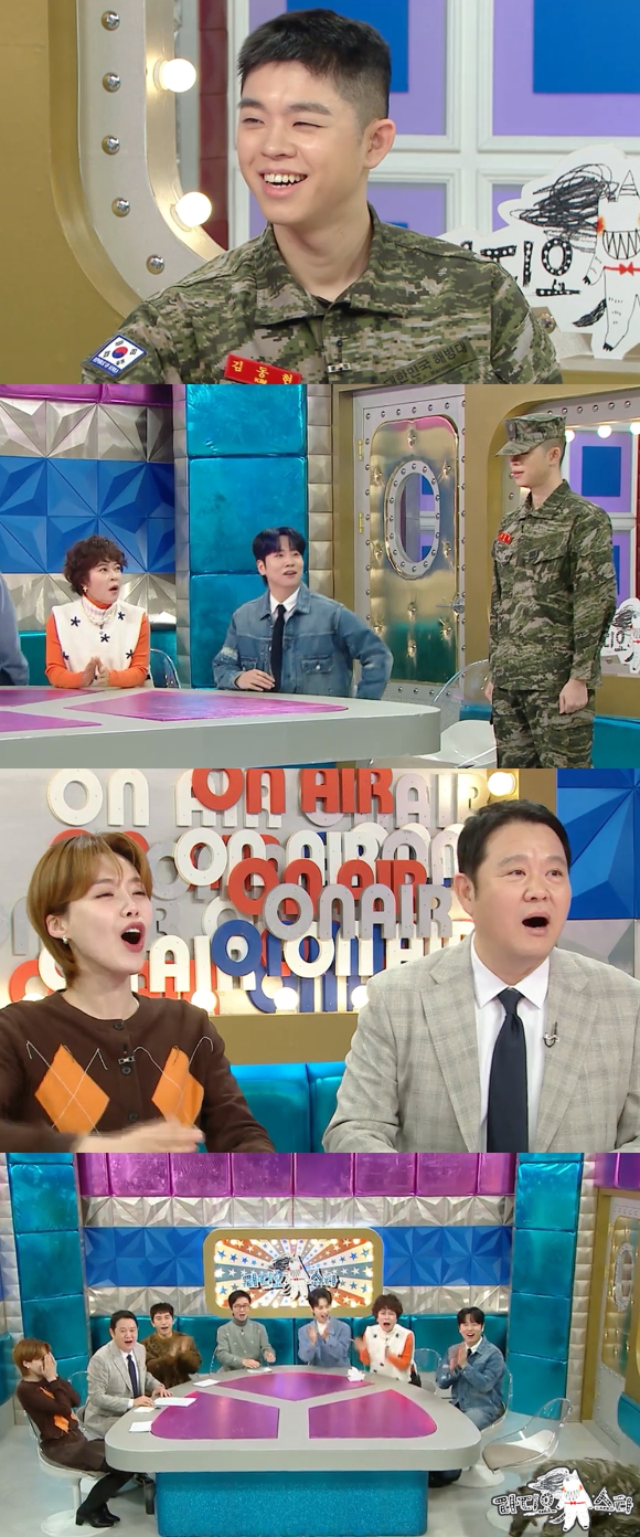 그리, 해병대 전역 후 '라스' 나들이⋯父 김구라에 큰절