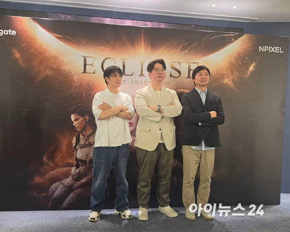 신재익 스마일게이트 퍼블리싱 사업본부 이사가 환영사를 하고 있다. [사진=곽민구 기자]