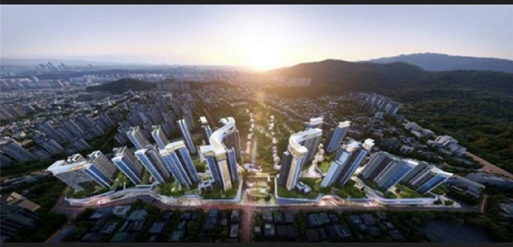 포스코이앤씨의 방배15구역 재건축 조감도 [사진=포스코이앤씨 제공]