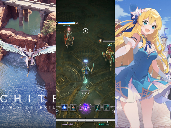 드림에이지 '아키텍트: 랜드 오브 엑자일', '알케론', '오즈: 리라이트'. [사진=드림에이지]