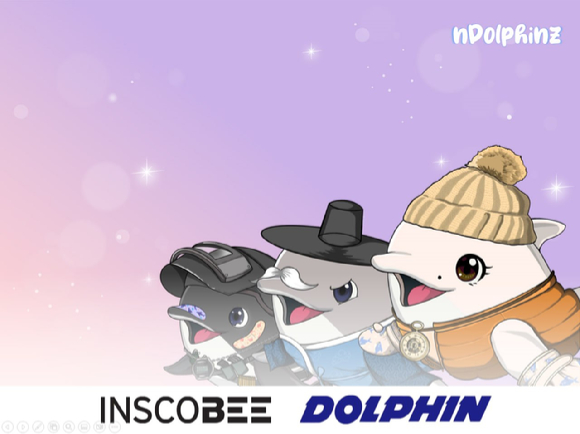인스코비가 1월 9일 앤돌핀즈(nDolphinz) NFT(대체불가토큰) 출시를 통해 총 1천984개 NFT를 발행한다. [사진=인스코비]