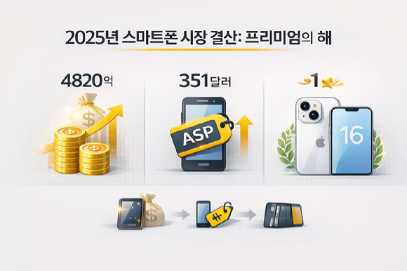 2026년 스마트폰 업계의 최대 고민은 수익성 유지라는 점을 표현한 그림. [사진=챗GPT]