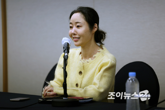 민희진 어도어 대표가 31일 오후 서울 중구 한국프레스센터에서 임시주주총회 관련 입장 표명 기자회견을 하고 있다 [사진=곽영래 기자]