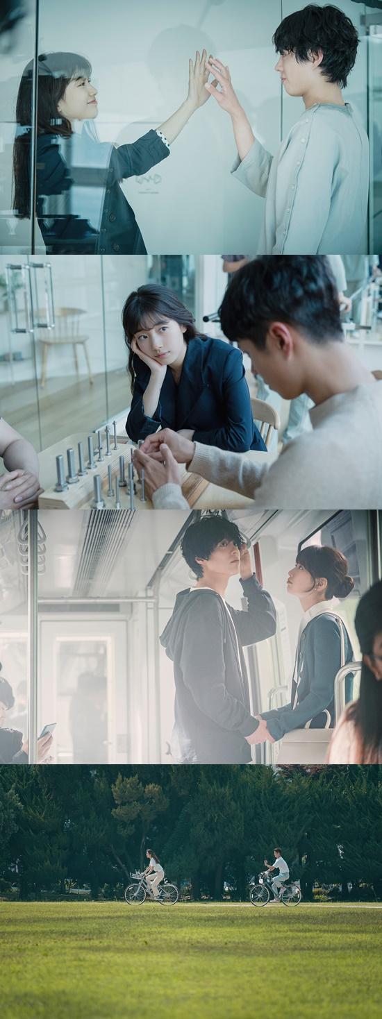 배우 박보검, 수지가 영화 '원더랜드'에서 연기 호흡을 맞추고 있다. [사진=㈜에이스메이커무비웍스]
