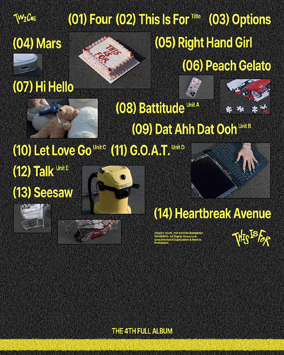 트와이스 신보 트랙리스트 [사진=JYP엔터테인먼트]