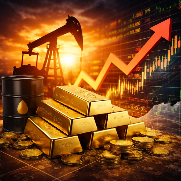  미국과 이란 간 군사적 긴장이 고조되면서 국제 유가와 금값이 함께 반등했다. 사진은 AI 생성 이미지로, 본 기사 내용과 무관. [사진=챗GPT]