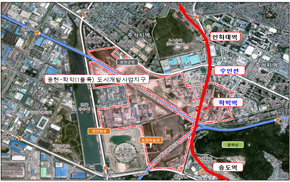 인천광역시 수인선 학익역(가칭) 신설사업 위치도 [사진=인천시]