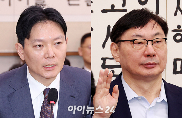 더불어민주당 전용기 의원이 31일 국회에서 쌍방울 대북송금 사건 검사 회유 의혹 추가 녹취 공개 관련 기자회견을 하고 있다.전 의원은 이날 열린 윤석열 정권 정치검찰 조작기소 의혹 사건 진상규명 국정조사특별위원회 전체 회의에서 추가 녹취를 공개했다. 2026.3.31 [사진=연합뉴스]