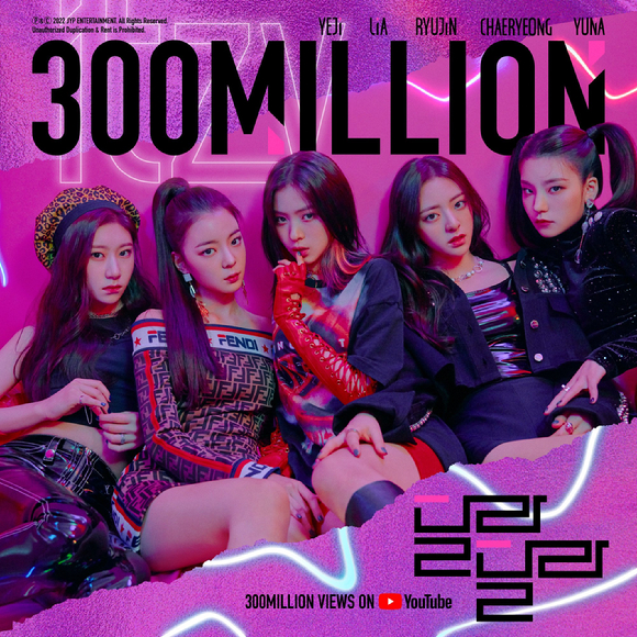 ITZY, 두번째 3억뷰 돌파…4세대 걸그룹 최초
