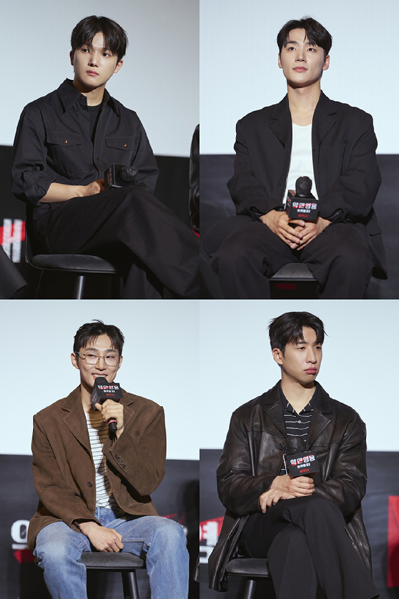 배우 박지훈이 '약한영웅 홈커밍 GV'에 참석해 팬들을 만나고 있다. [사진=넷플릭스]