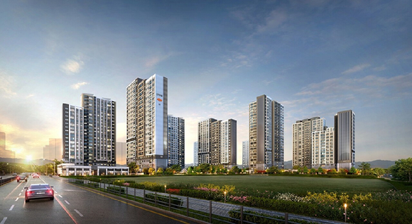 e편한세상 내포 에듀플라츠 투시도 [사진=DL이앤씨]