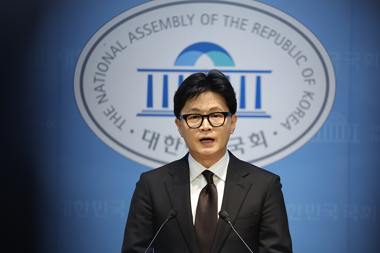 민의힘에서 제명된 한동훈 전 대표가 29일 국회 소통관에서 제명 결정과 관련해 기자회견을 하고 있다. 2026.1.29 [사진=연합뉴스]