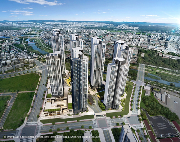 '더샵 오산역아크시티' 조감도 [사진=포스코이앤씨]