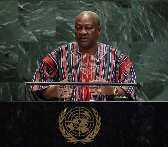 가나의 존 드라마니 마하마 대통령. [사진=로이터 캡처]