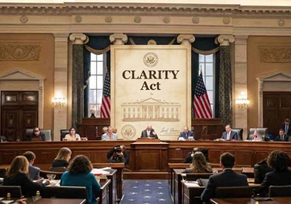 암호화폐 시장 구조 법안(CLARITY)의 마크업 일정이 당초 1월 15일에서 1월 마지막 주로 연기됐다. [사진=AI 생성 이미지]